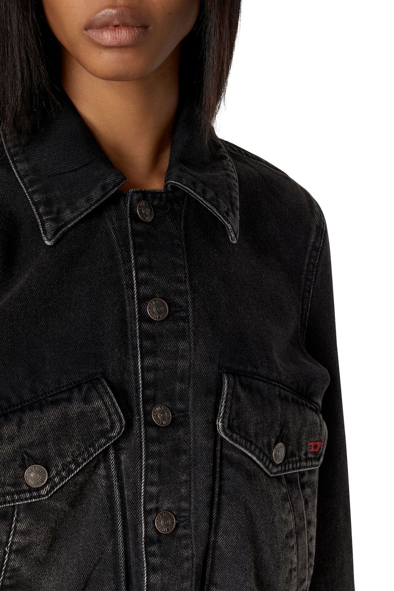 Denim parcheado / Chaqueta reciclada con parches / Chaqueta Jean