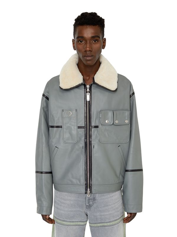 Chaqueta Cuero Para Hombre L-Gilbert-Fur Jacket