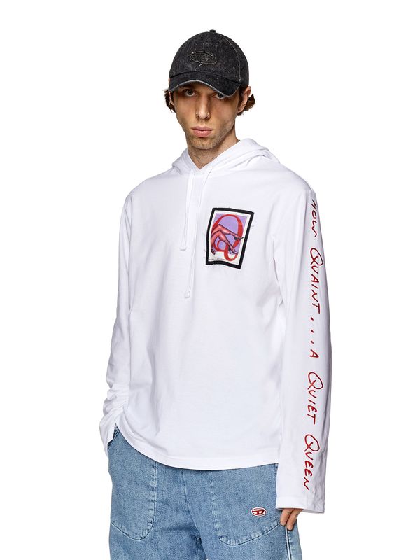 Camiseta Manga Corta Para Hombre Pr-T-Crane-Ls-Hood