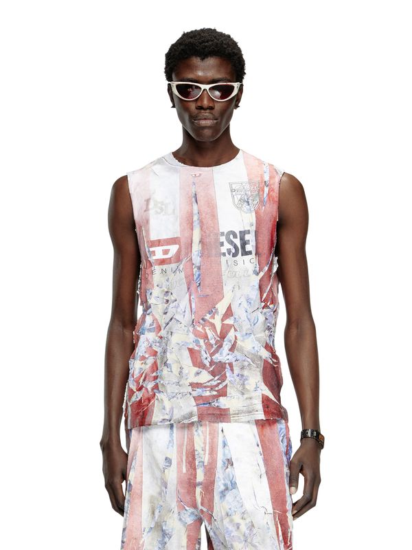 Camiseta Manga Corta Para Hombre T-Per-Stripe